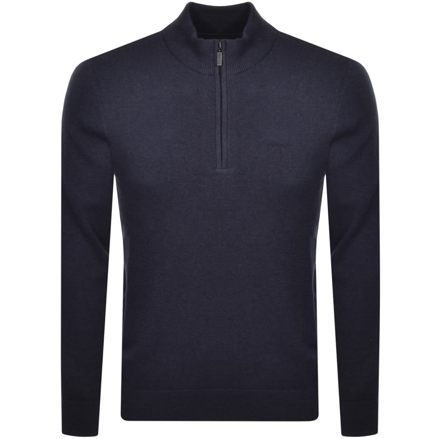 Alternative Image for ProductBarbour Avoch Half Zip Sweatshirt Navy1